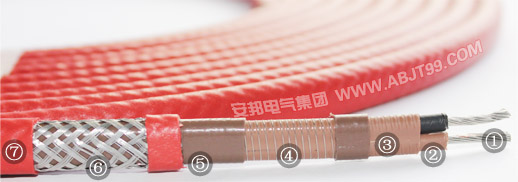 单相并联型恒功率电伴热带结构图