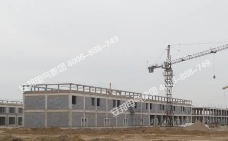 山西大型商贸物流中心施工现场