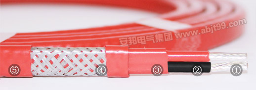 双芯串联式恒功率电伴热带结构图